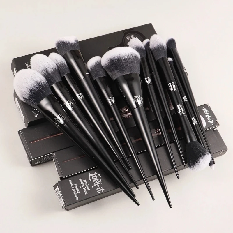 11Pcs Makeup Brushes Set Cosmetic Foundation Powder Blush Eye Shadow Blending Concealer Beauty Kit Make Up Brush Tool Maquiagem