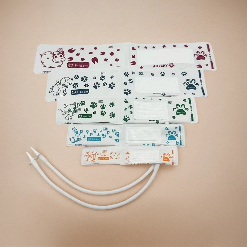 

1 комплект, одноразовый измерительный рукав для измерения артериального давления в виде животных, шланг из ПВХ, ветеринарные измерительные аксессуары