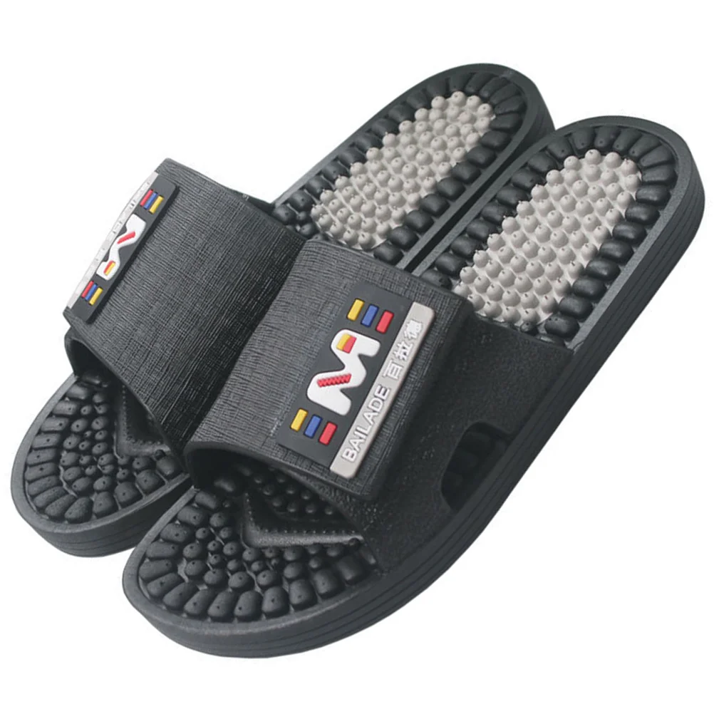 

Non-slip Men's Massage Slippers 's Soft-soled Acupoint Foot Shoes Lovers Feet Sandals Pvc Spa Bathroom Pedicure