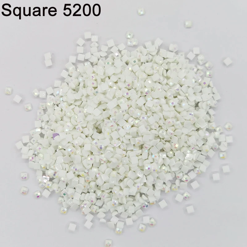 

Diy Diamond Painting AB Square Stone 5200 Resin Electroplating Mosaic Make Diamond Painting-Square Stone Needlework AB Square