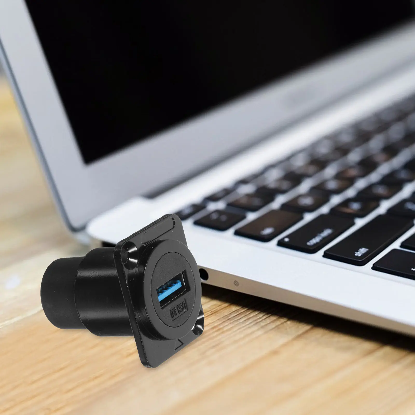 

USB-разъем для монтажа на панель, USB 3.0, гнездо-гнездо, удлинитель, IP67, водонепроницаемый, из цинкового сплава, для промышленного оборудования
