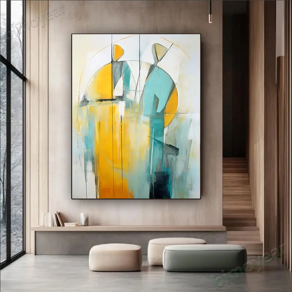 

100% hand drawn abstract oil painting original wall painting home living room decoration paint interior aesthetics