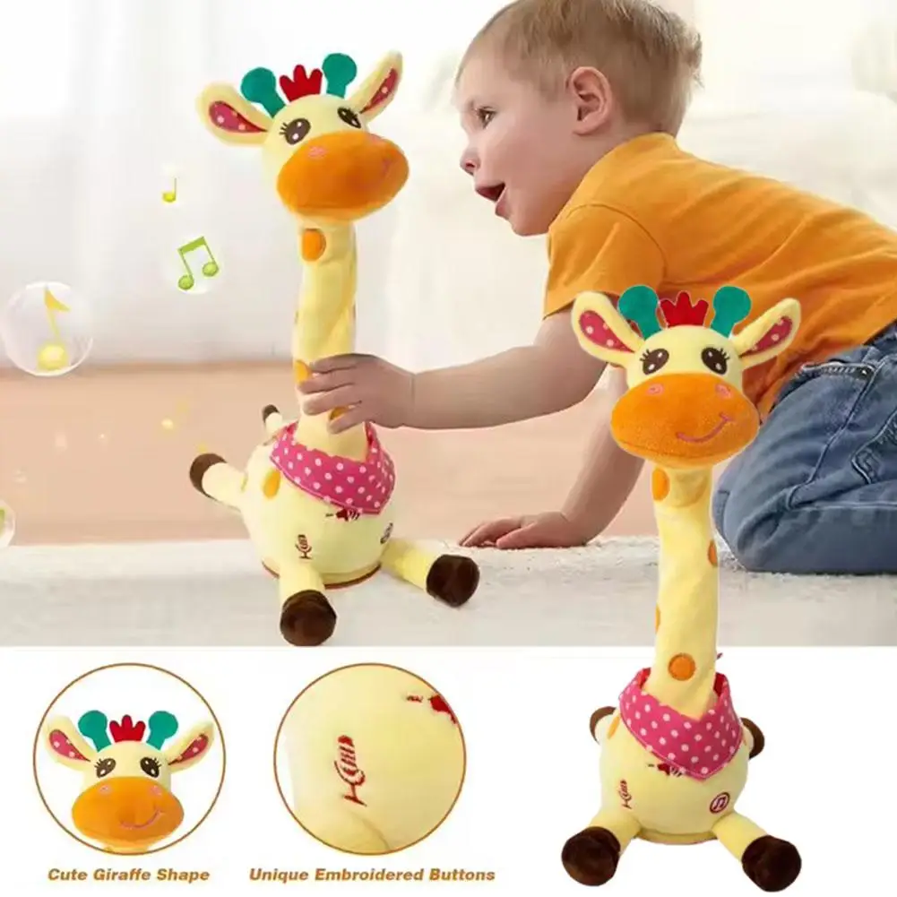 

Upgrade Musical Giraffe Toy Sings Dances Voice Imitatio Dancing Giraffe Toys With Led Lights Adjustable Volume Function