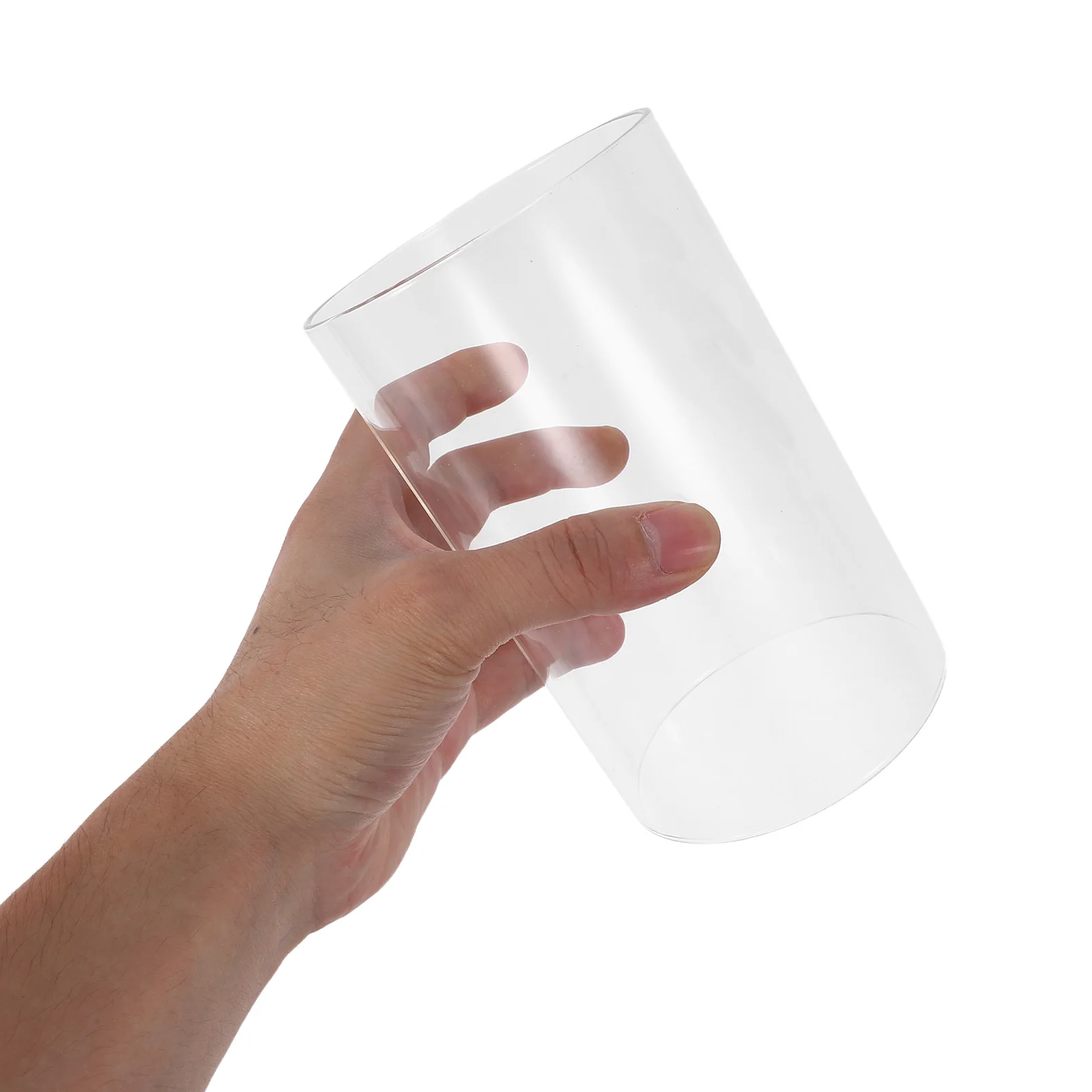 

2Pcs Premium Clear Glass Covers Elegant Transparent Desktop Cloche for Warm Ambiance Clear Cover