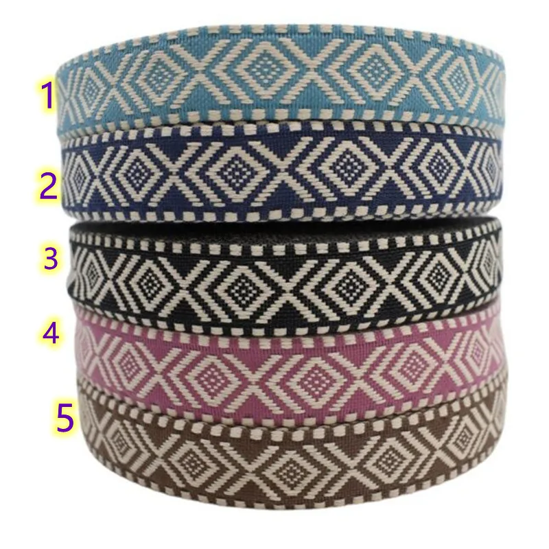 

38mm wide 1.2mm thick T/C jacquard ribbon,case ribbon,bag ribbon,shoes ribbon national style ribbon,fashion ribbon,strap ribbon.
