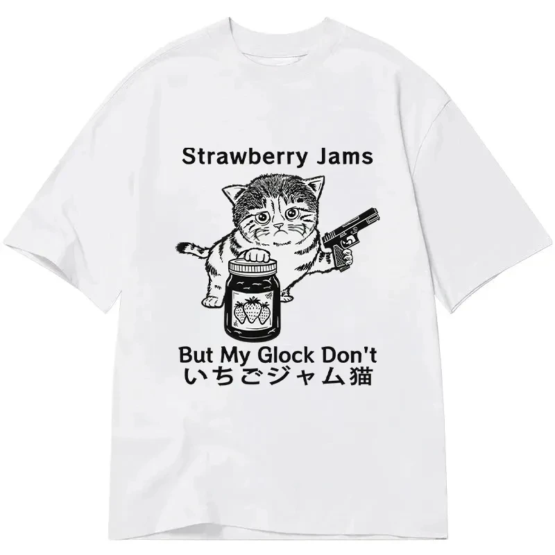 2025, Sommer, neu Tokyocanvas, Life Is Soup I Am Fork, klassischer Grafikdruck, Baumwolle, lässig, Rundhalsausschnitt, Damen-Streetwear