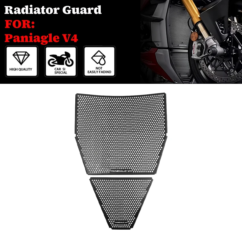 

For DUCATI Streetfighter V4 V4S Paniagle V4 2020-2024 Motorcycle Radiator Grille Cover Guard Stainless Steel Protection Protetor