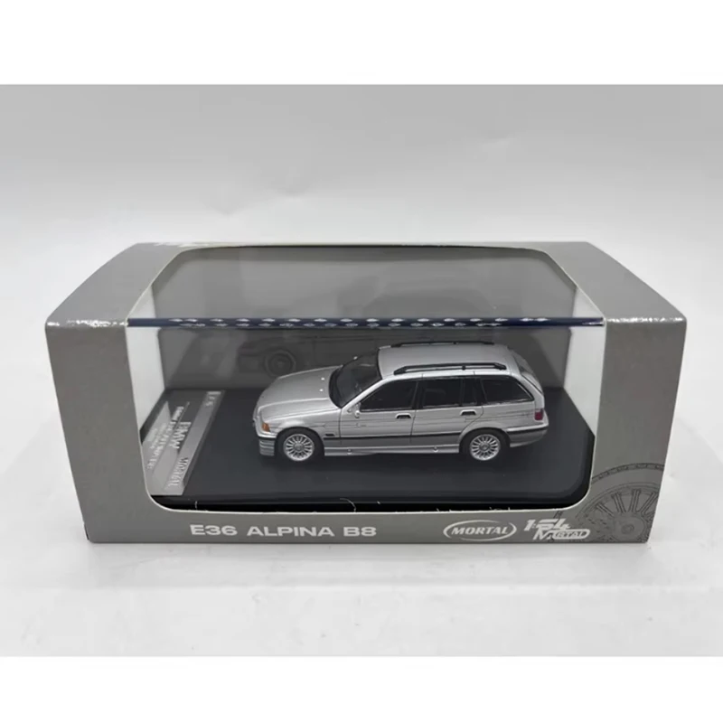 MorTAL diecast escala 1:64 e36 alpina b8 modificado modelo de carro de liga de 3a geração adulto coleção lembrança mostrar presente de feriado