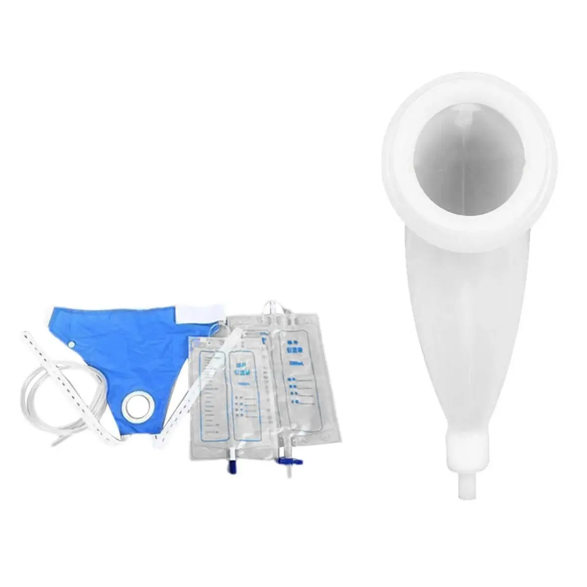 Super Wearable Urine Collector Catheter Reusable Silicone Urine Bags for Men Leak-Proof Bladder Control Devices