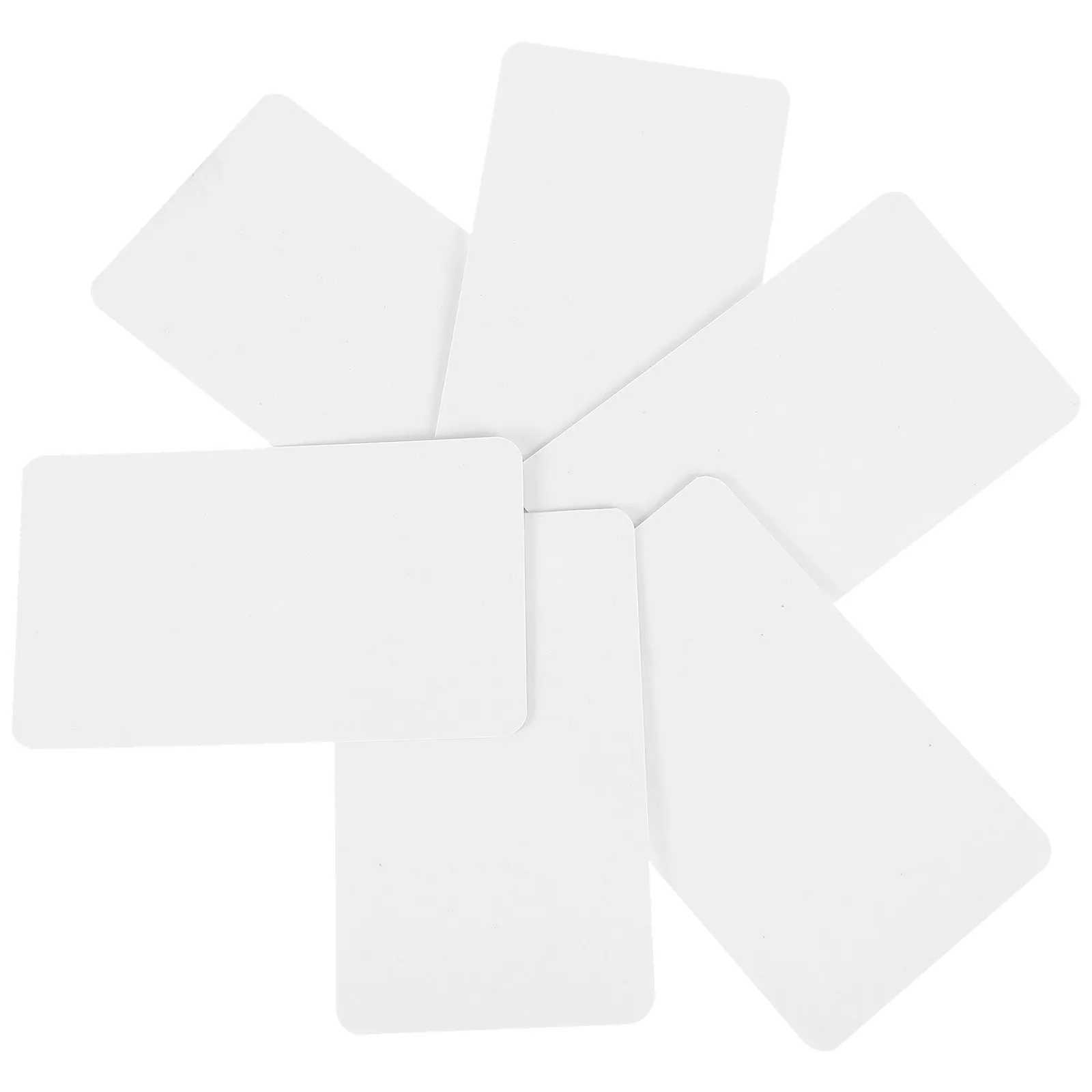 

3 Boxes Convenient Blank Cards Portable Graffiti Cards Smooth Writing Flat Paper Round Corner Design for Notes Diaries Message