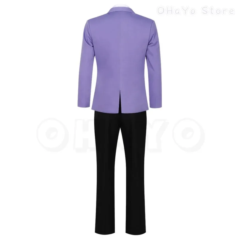 사이애니메 오루나 고등학교 호스트 코스 후지오카 하루히 코스프레 의상 가발 남녀 성인 할로윈 파티 의상 가발 셔츠 코트 팬츠