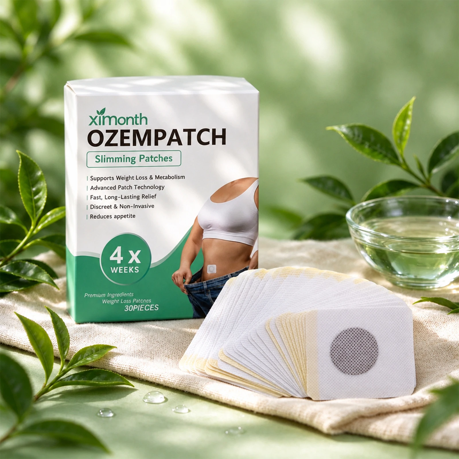 Herbal Navel Patch Promote Metabolism Burn Fat Improve Gastrointestinal Circulation Eliminate Edema Body Detoxification Stickers