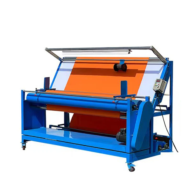 Auto Textile Cloth Fabric Roll Inspection Measuring Cutting Machine Fabric