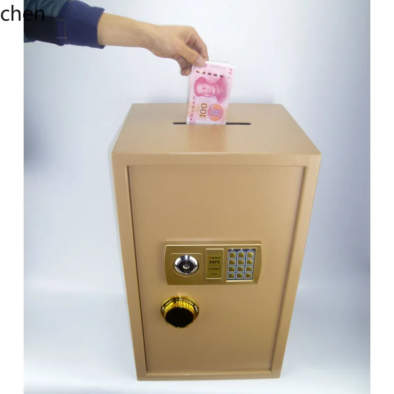 HT Fingerprint Small Password Home Coin Safe Anti-Theft Office Safe 30/35/40/45/50/60cm