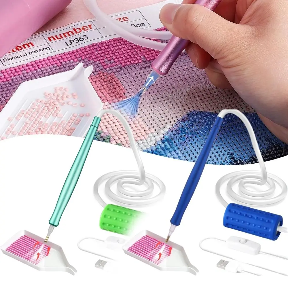 

DIY Craft Vacuum Diamond Painting Pen Kits Long-lasting and Stable USB Cable Electric Diamond Suction Tool Beading Plates