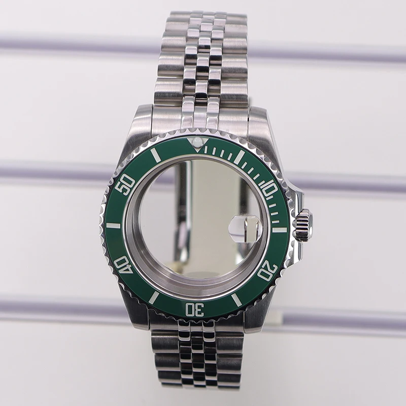 40mm NH35 Uhrengehäuse Saphirglas für Seiko nh35 nh36 Miyota8215 Uhrwerk 28,5mmZifferblatt 316L Edelstahl Armband Submariner