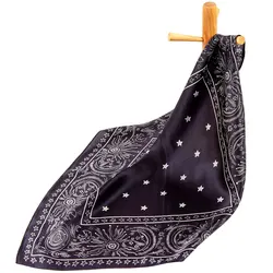 53cm 100% Pure Silk Scarf Women Bandana Female Hair Scarf Handkerchief Women's Natural Silk Square Headband for Women Moon Star
