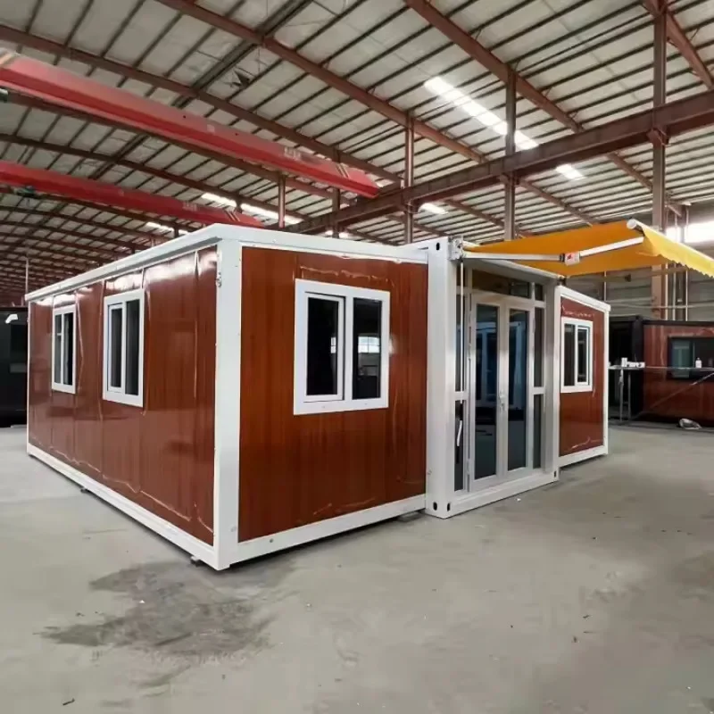 2025 Nieuw ontwerp Tiny House 20ft Luxe uitbreidbaar containerhuis Geprefabriceerde huizen met dakterras Tiny Homes