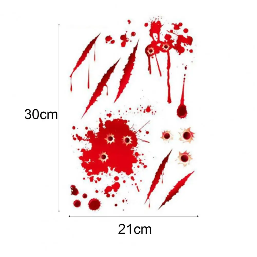 Bleeding Car Sticker Halloween Theme Blood Sticker Set for Car Headlights Windows Self-adhesive Decal for Taillights for Car