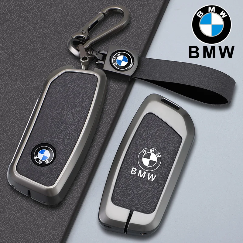 Car Key Case Cover Shell Fob Holder For BMW x1 u11 7 Series 735i 740Li X7 I7 G07 G09 LCI XM IX I20 2024 U06 G81 M3 Accessories view 3