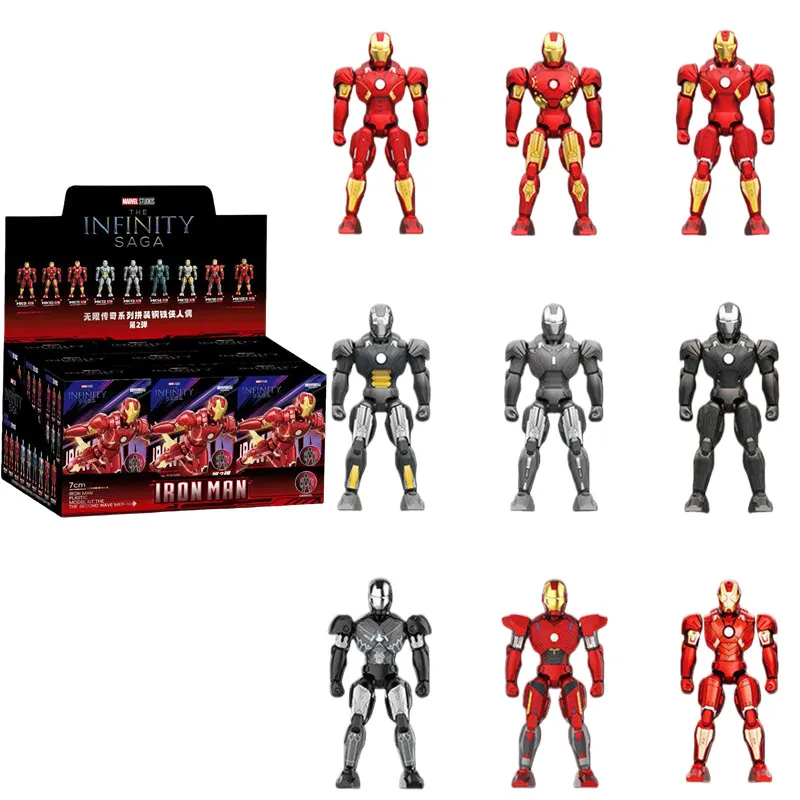 Avengers Tony Stark Iron Man MK9 MK17 MK18 MK19 MK20 MK21 MK22 MK23 MK24 Action Figure Geassembleerde Speelgoed verrassing Blind Box Cadeaus