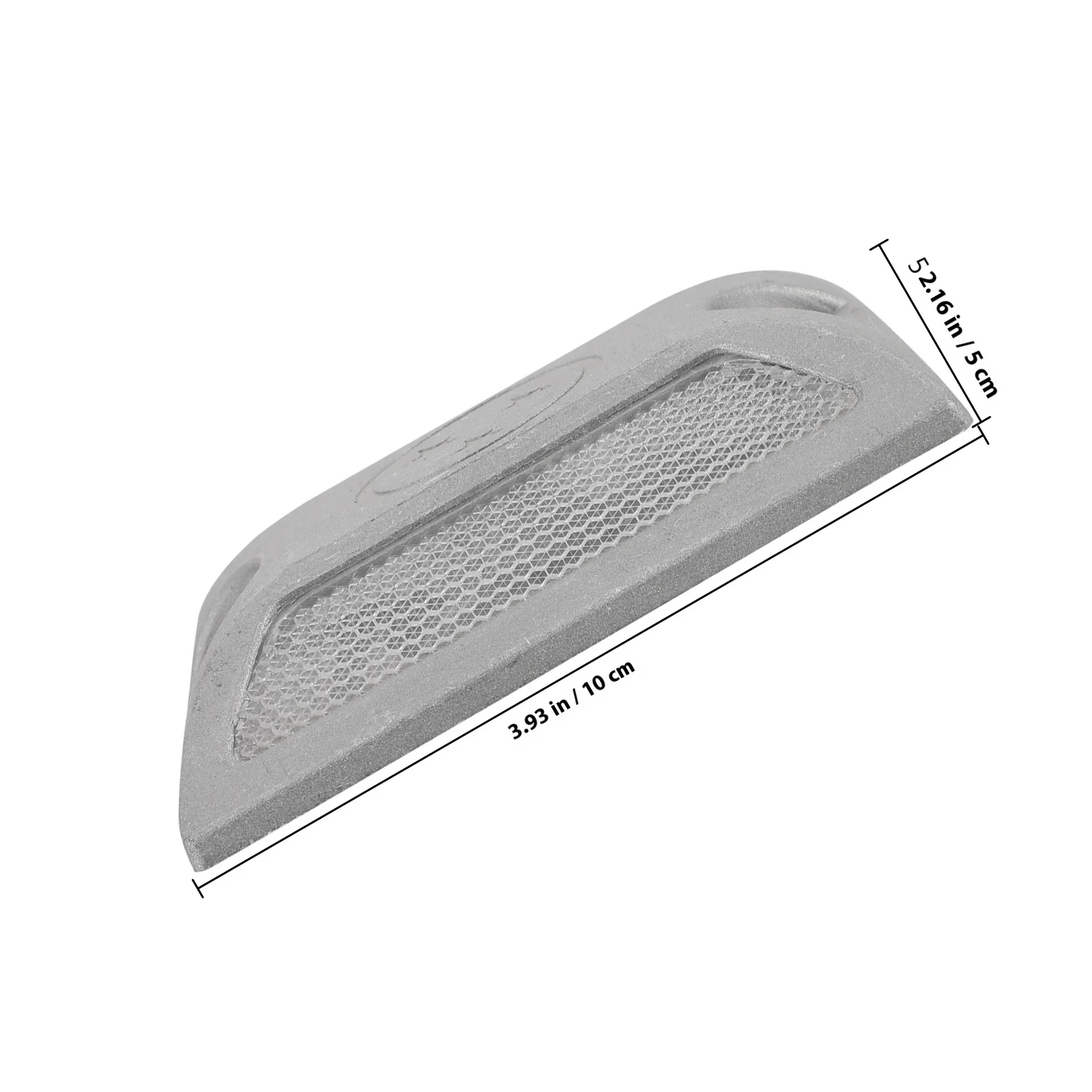 2 قطعة ترصيع الطريق الألومنيوم المصبوب مشرق عاكس معرفات الطريق لتعزيز الرؤية الليلية درب مدخل علامات الطريق #6