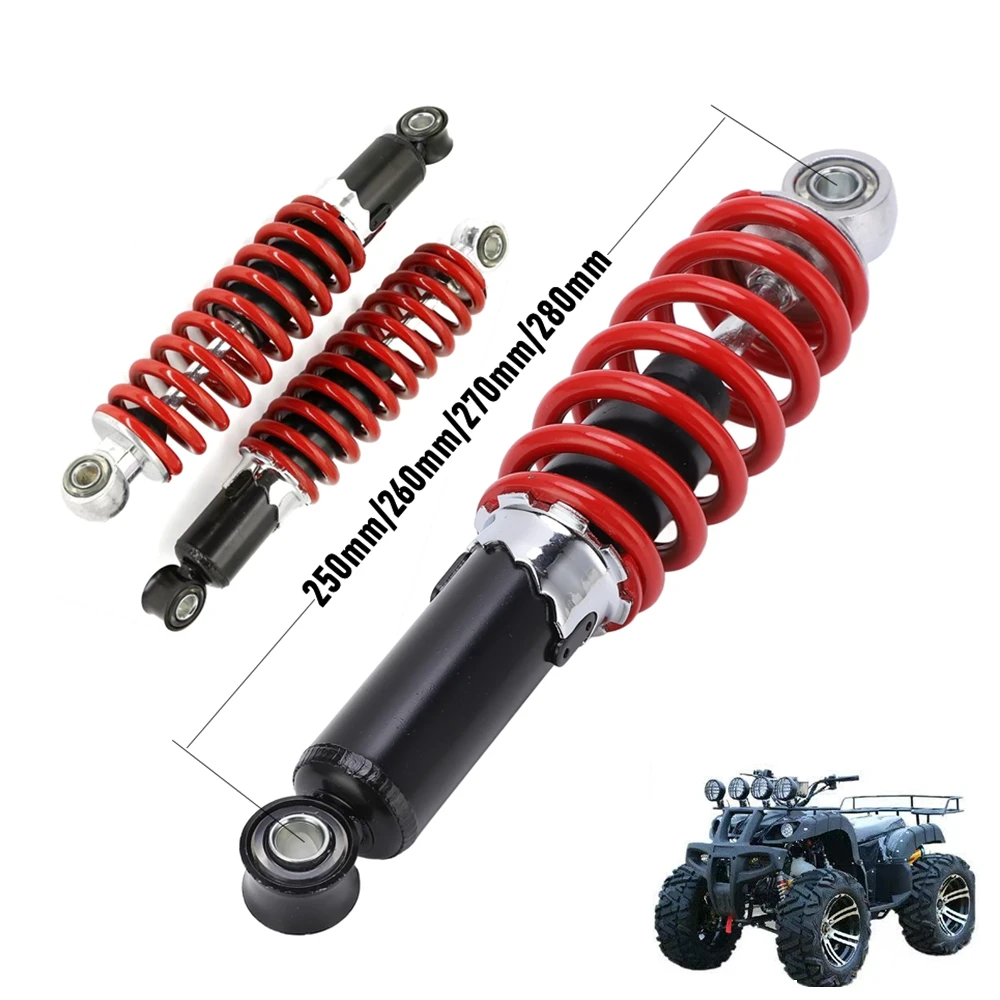 7mm 8mm 10mm Spring 250/260/270/280mm Front Rear Shock Absorber For Scooter Motorcycle 50cc-125cc Dirt Pit Bike ATV Quad Go Kart