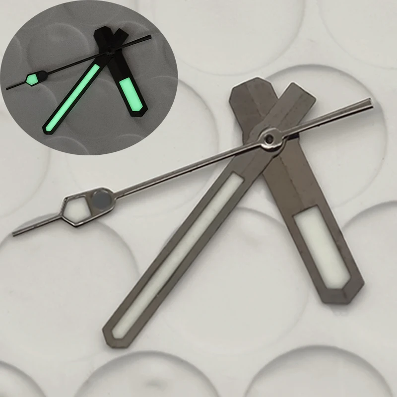 NH35 الأيدي الخضراء مضيئة ساعة الأيدي يناسب 4R35 4R36 NH35 NH36 7S26 حركات SKX007 SKX009 SRPD ساعة طقم اليد استبدال #4