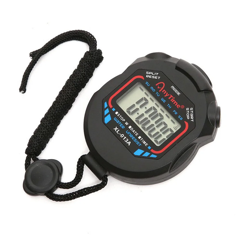 Multi-Function Electronic Stopwatch Sports Stopwatch Timer Waterproof Pocket Stopwatch Stop Watch Timer LCD Display for Match