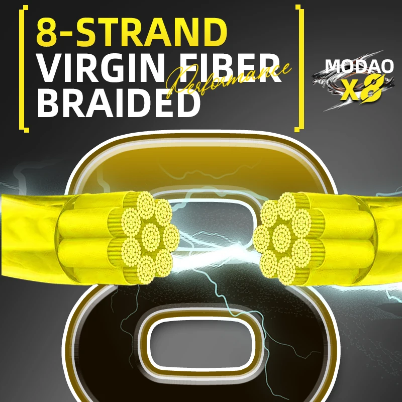 LOONG BRAID X8 PE Fishing Line 100M 300M 8 Strand Braid Fishing Line Super Pull Wear Resistant Line for Freshwater Seawater