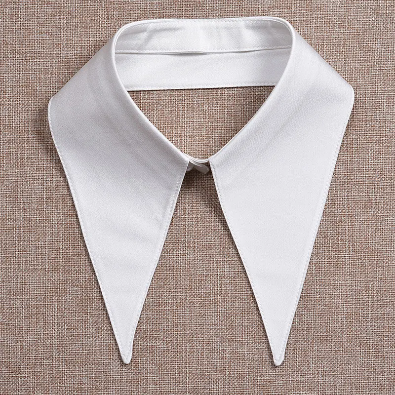 Classic Fake Collar Solid Color Detachable Dickey Collar Shirts Faux False Collar for Women Men