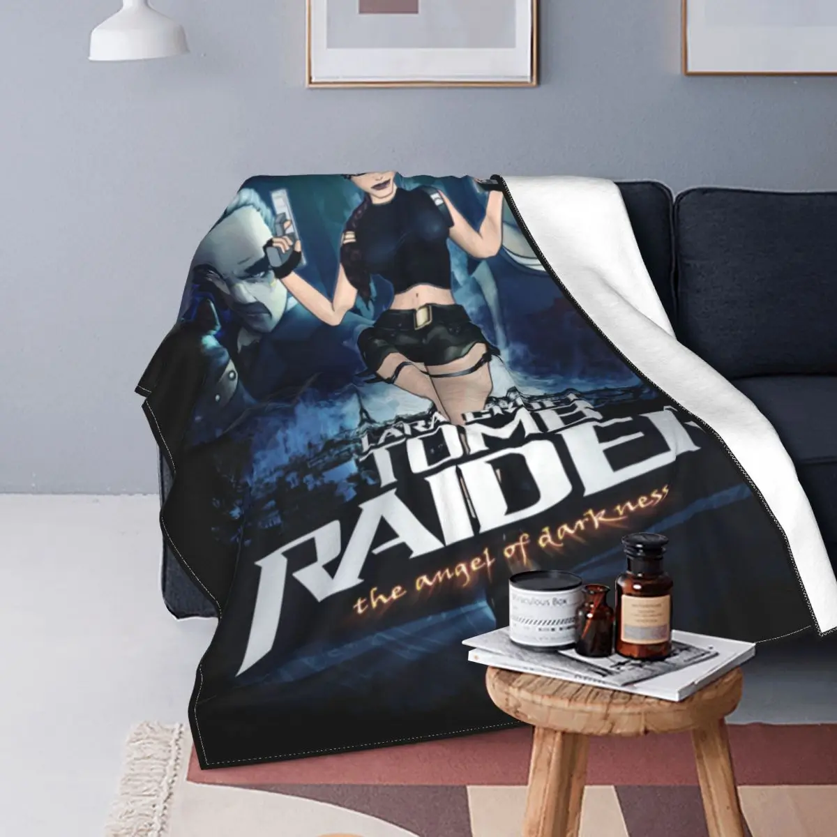 Tomb Raider Angel Of Darkness Fleece Blankets Lara Adventer Game Awesome Throw Blankets for Home 150*125cm Bedspreads