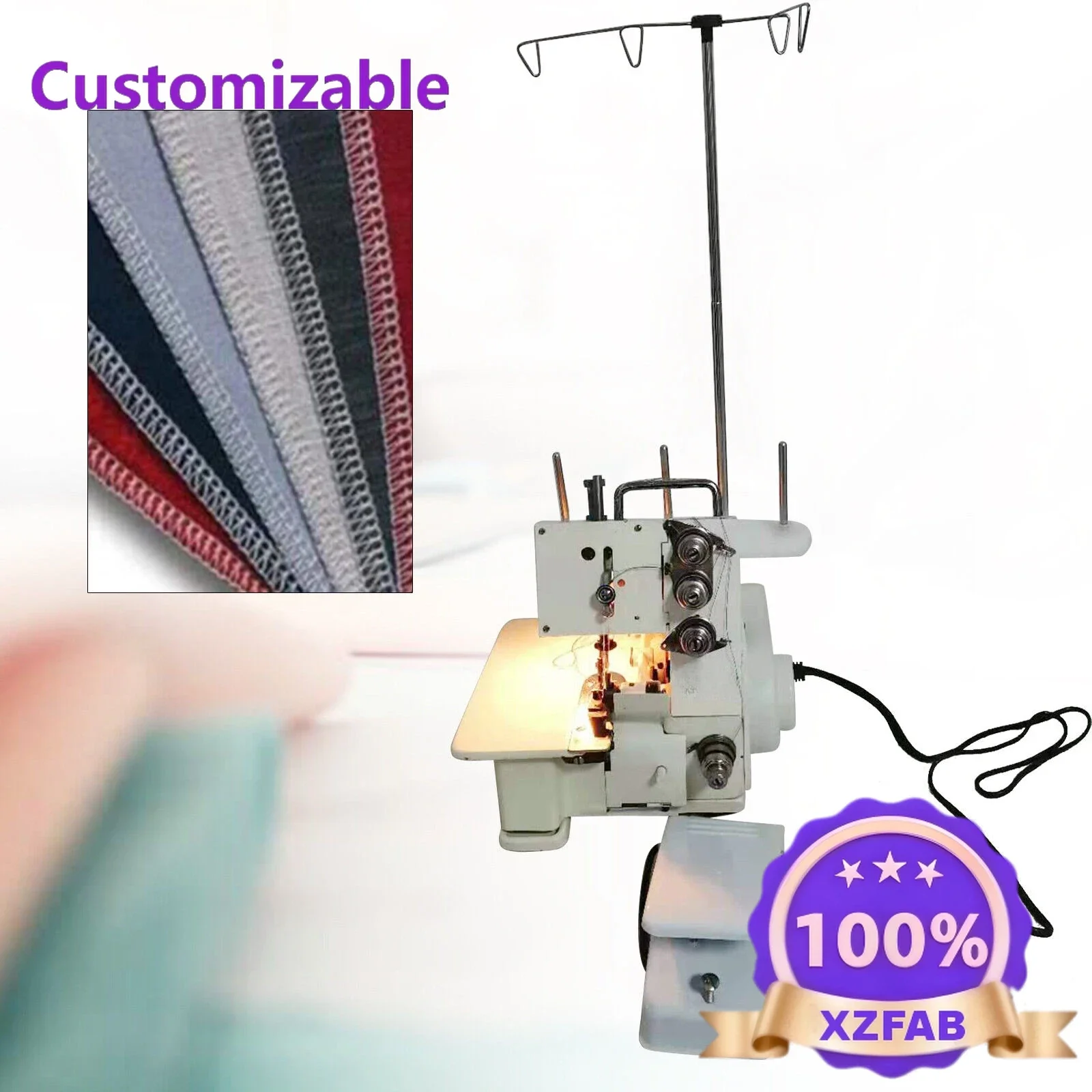 Factory Direct 2026 Sturdy For FN2-4D Four-Thread Household Overlocking Sewing Machine 4 Thread+Foot Controller