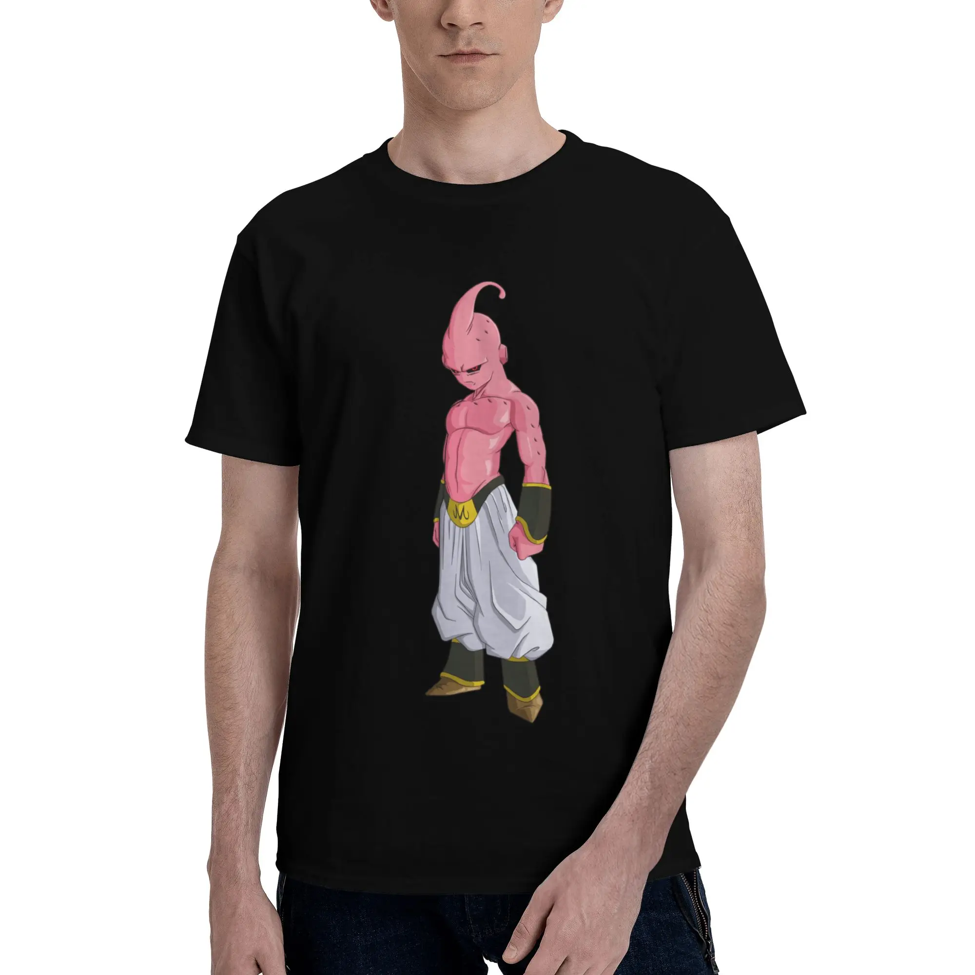 Camiseta Bandai Dragon Ball para hombre, ropa de anime, camisetas Crazy, camisetas de manga corta, algodón puro