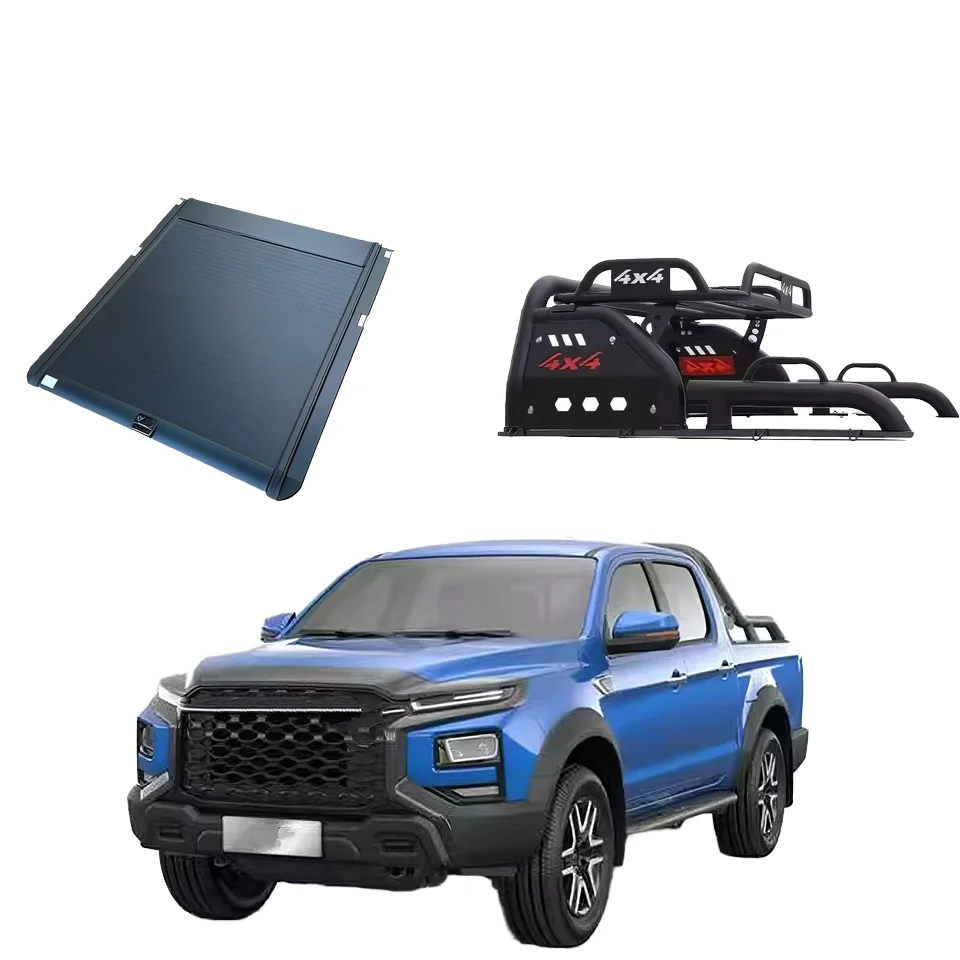 Tampa de rolo de alta qualidade, direto da fábrica, tampa tonneau, barra de rolo, pacote de rack 4x4, adequado para jac t6/t8 gladiador d-max, cama de caminhão captador