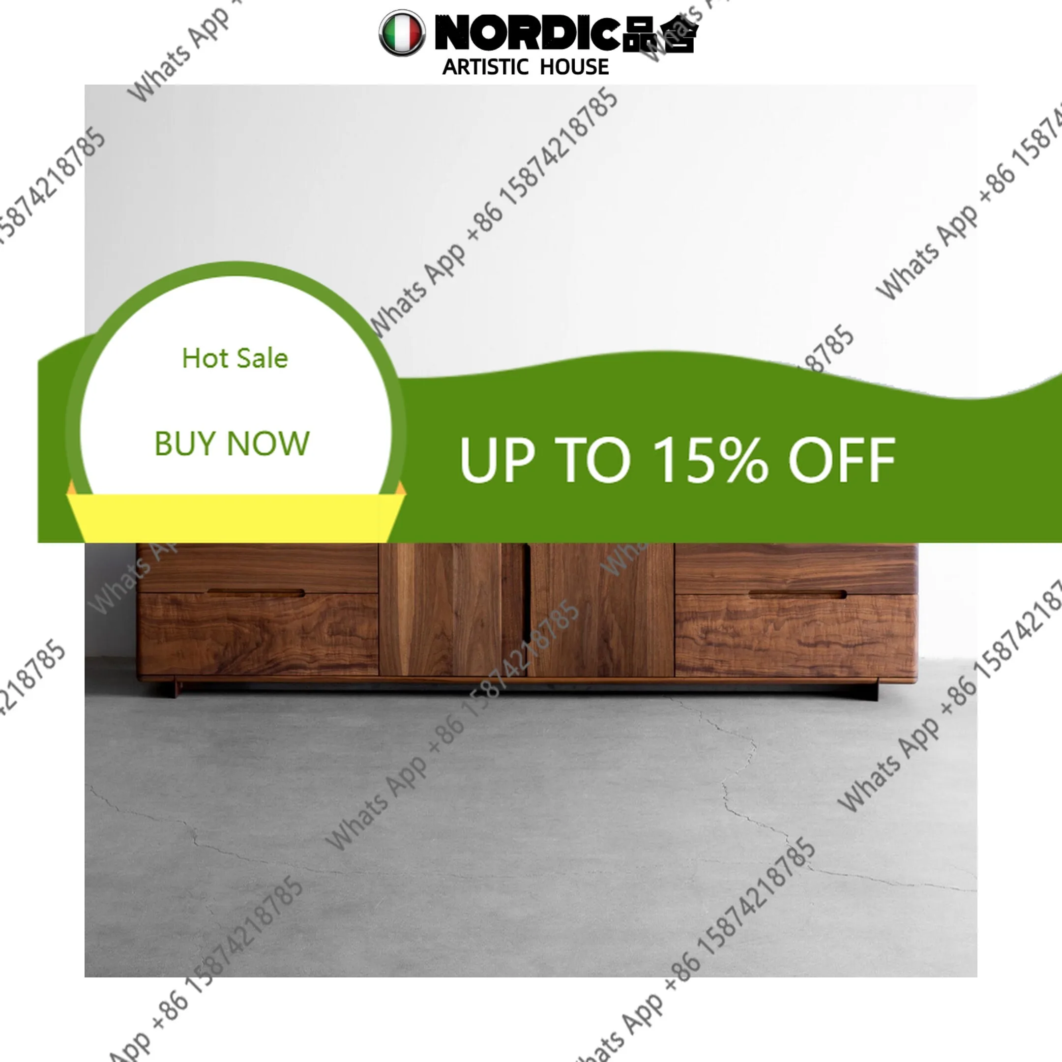 46X Medieval Style Solid Wood, Walnut Color, Side Cabinet, Wabi-sandy Style Retro Household Entrance Cabinet, TV Cabinet, Americ