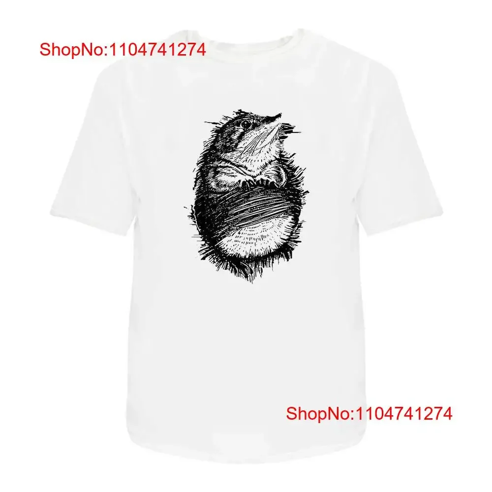 

Хлопковая футболка «Cute Shrew» TA042300, винтажная стираная дизайнерская одежда, повседневный удобный графический домашний топ для повседневной носки
