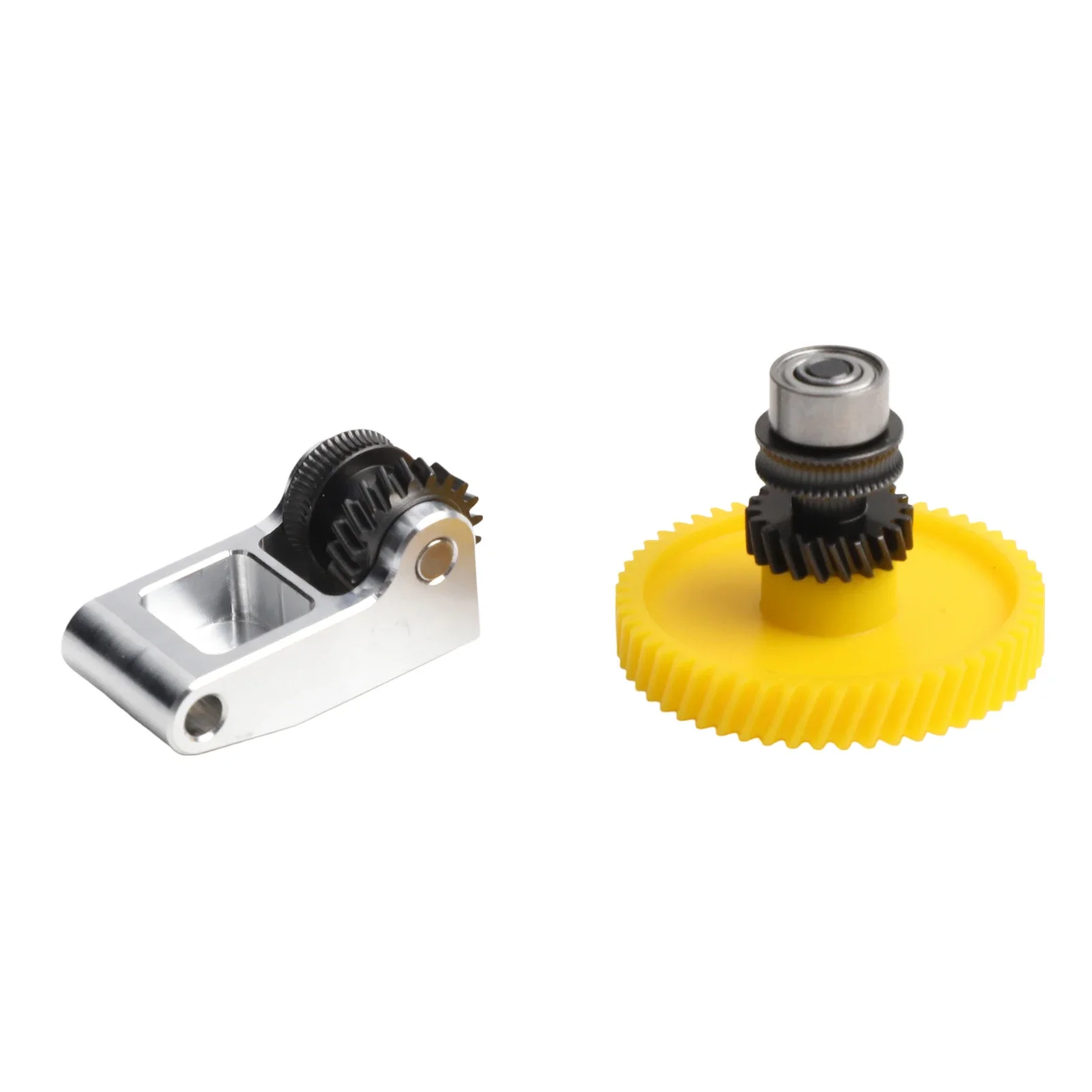 Efficient Material Transfer with Hardened Steel Extruder Gear Kit Featuring Aluminum Handle for Bambu For X1 For P1 Models