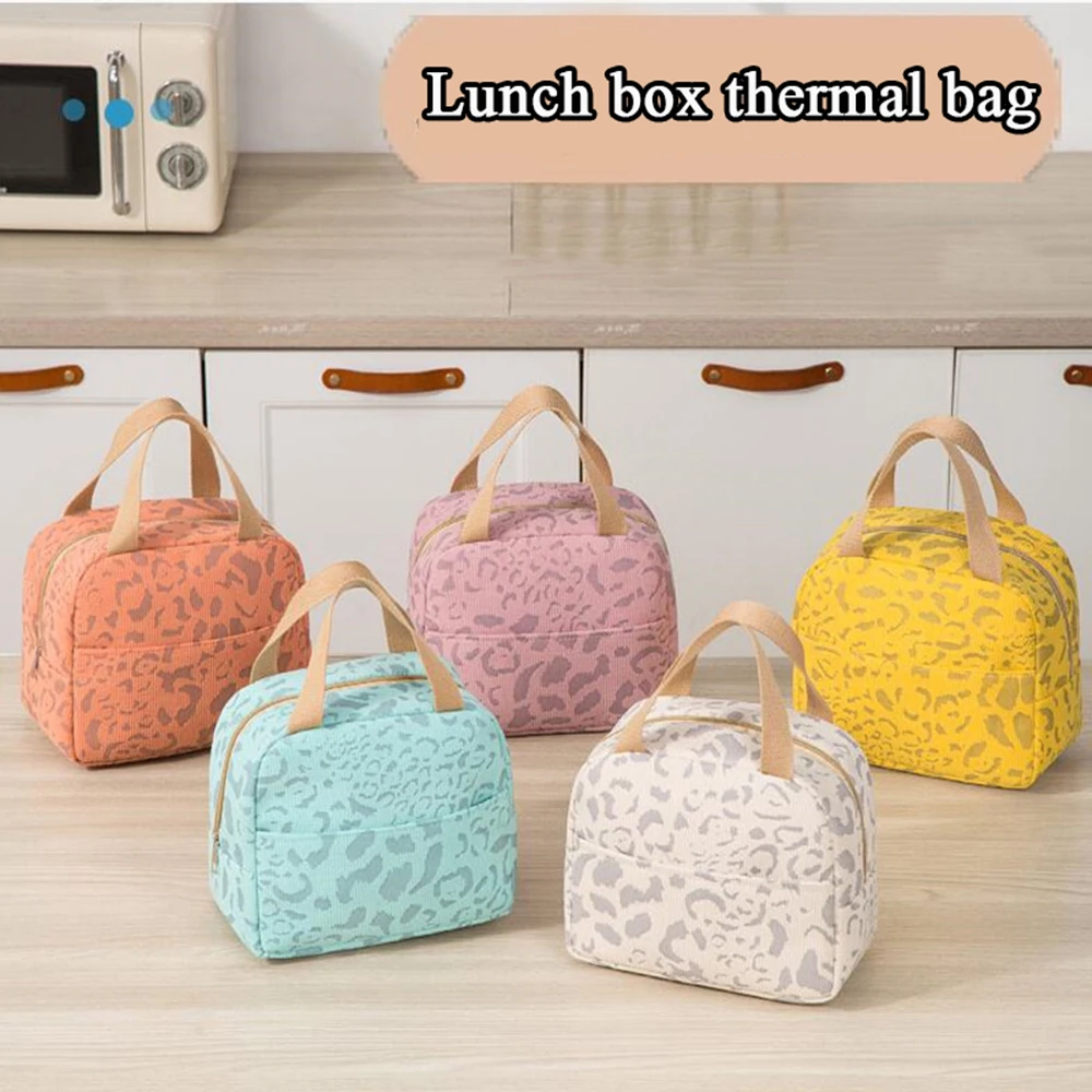 Small Portable Thermal Lunch Bag Girls Food Box Durable Waterproof Office Cooler Lunch Box Ice Insulated Case Camping Ins Bag