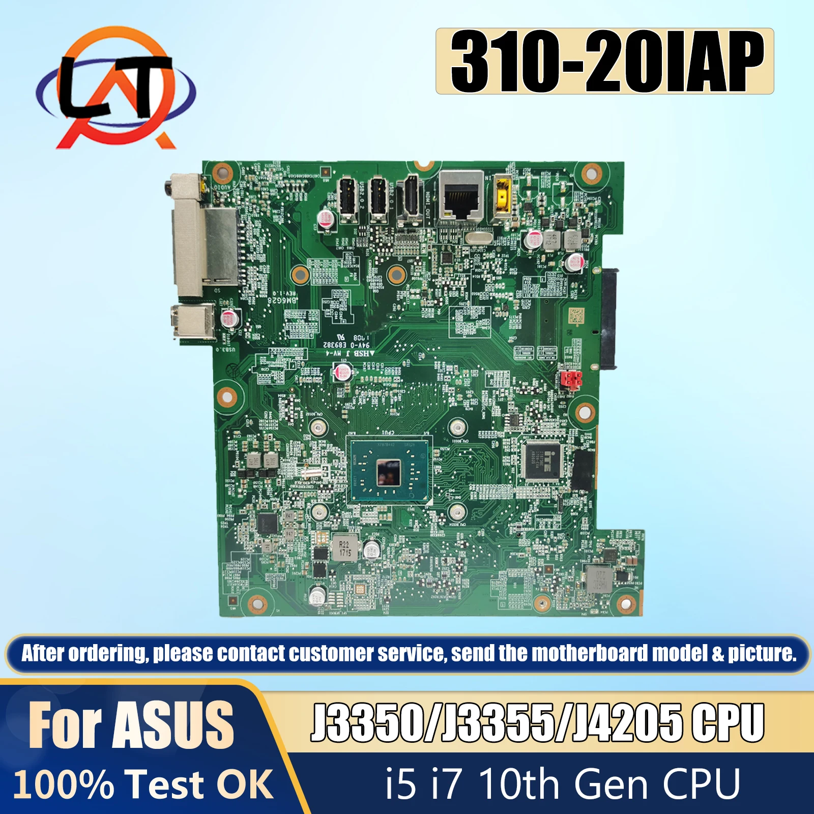 Placa base 310-20IAP/310-20ASR para Lenovo Ideacentre AIO 01GJ213 IAPLSB REV: 1,0 todo en uno J3350/J3355/J4205 CPU