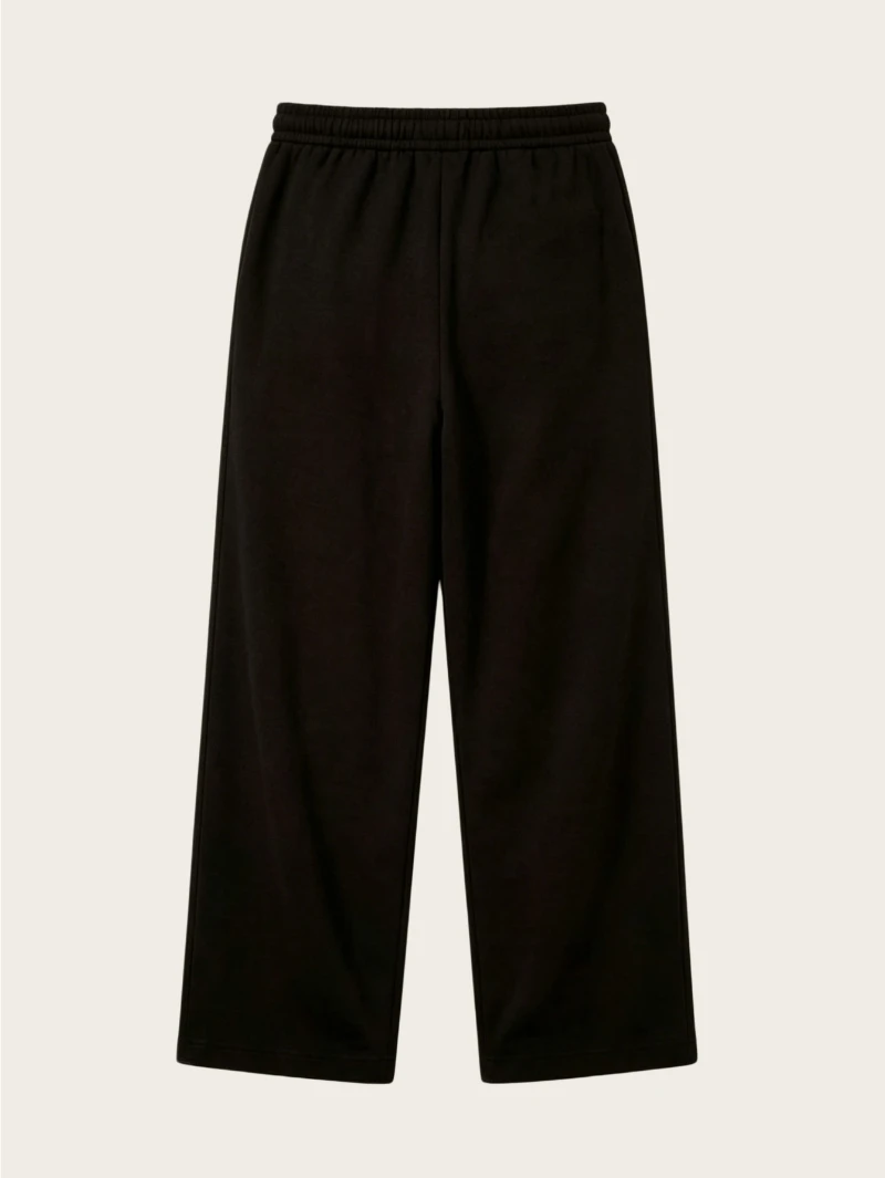 Men's casual athletic trousers—sweatpants featuring a plum blossom print, designed with a drawstring waist and a wide-leg fit.