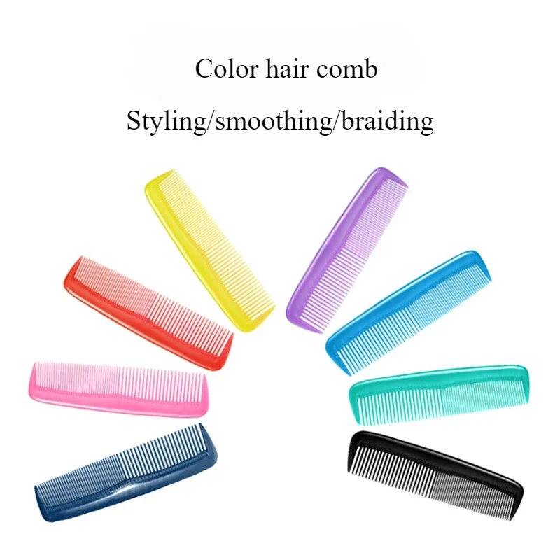 Mini Plastic Comb Small Hair Comb with Thick and Thin Teeth Portable Comb for Hotel Barber Accessories Women Hair Tools