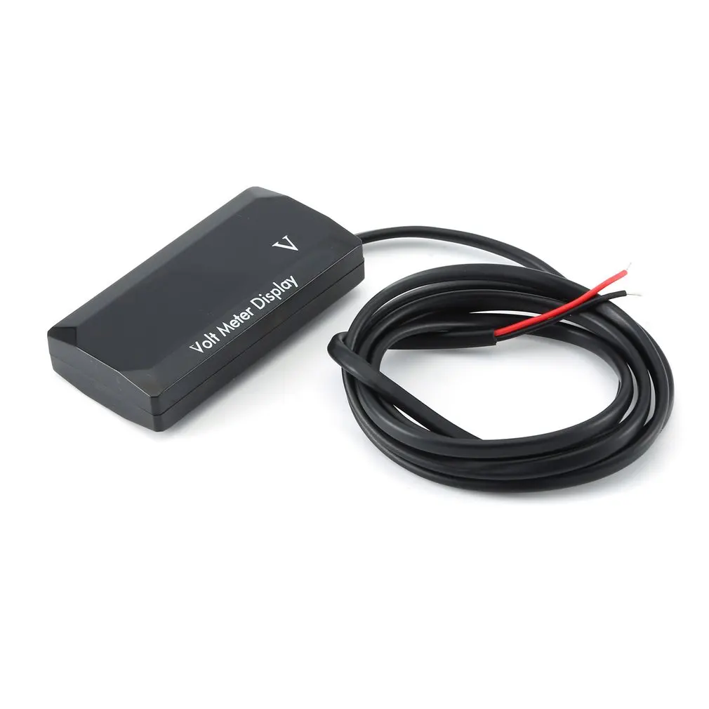 Voltmeter LED Display Digital Voltmeter Panel Volt Voltage Meter Tester Voltage Detector Voltage Meter 12V For Car Motorcycles