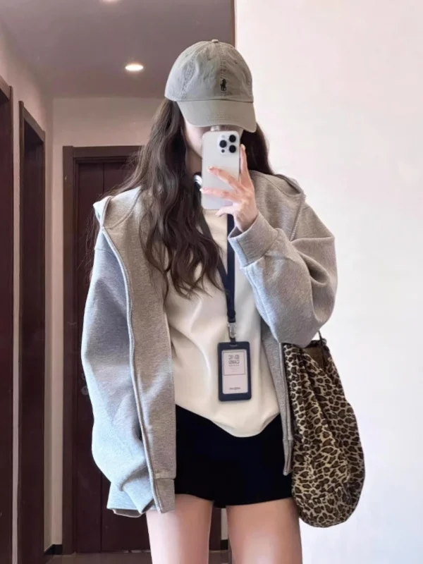 

Женский тонкий кардиган-худи на раннюю осень, новая модель, красивая уникальная верхняя одежда из полиэфирного волокна