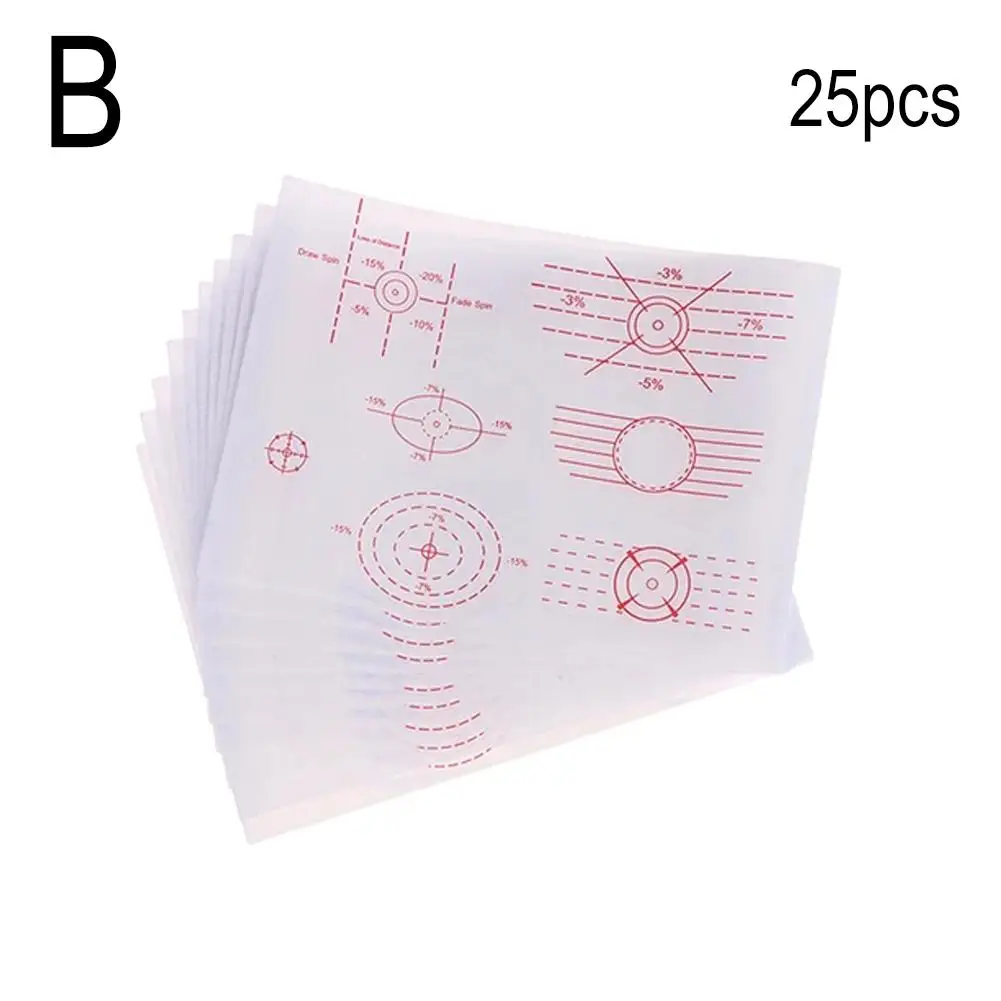 25Pcs Golf Impact Stickers Sticker Men Women Practice Accessories Improve Golf Recorder Golf Hitting Accuracy C9T2