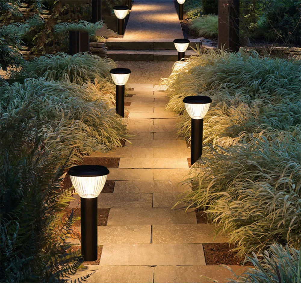 RONIN Modern Outdoor Solar Lawn Lamp Fixtures LED Waterproof Patio Garden Light for Home Porch Villa