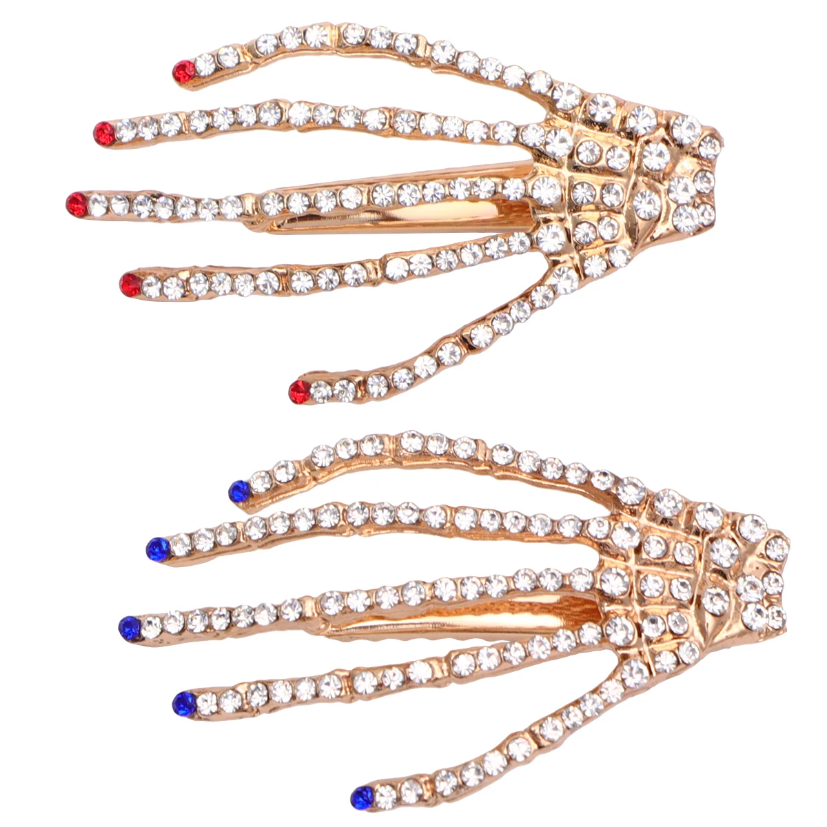 

2pcs Ghost Claw Hairpin Women Hair Clip Fashion Accessory Durable Metal Punk Claw Shape Hair Card Headwear