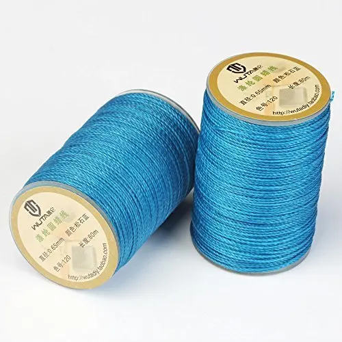 WUTA 0,45mm Leder Nähen Runde Gewachste Gewinde Polyester 23 Farben Hand Nähen Leder Arbeit Schnur Handwerk Werkzeuge DIY handmade linie