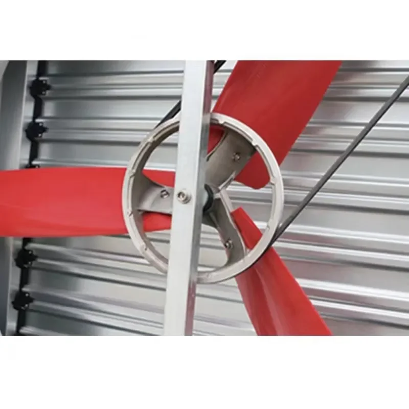 Red Nylon Fan Blade Industrial Exhaust Accessories
