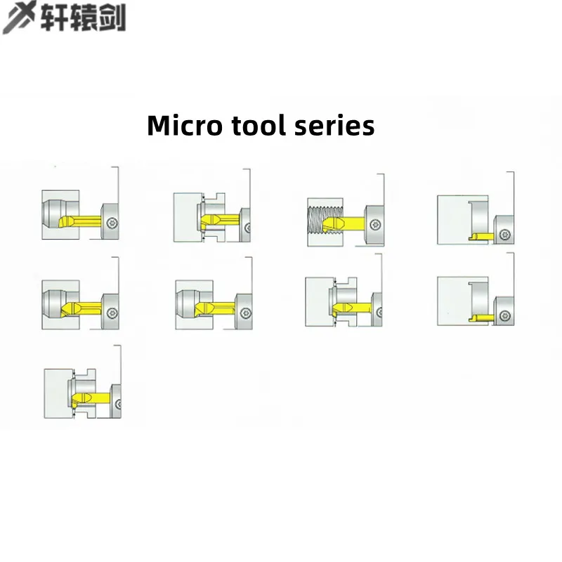 Pequeno furo Grooving Knife, Carbide Grooving Tool, Boring Bar Cutter, MGR3, MGR4, MGR5, MGR6